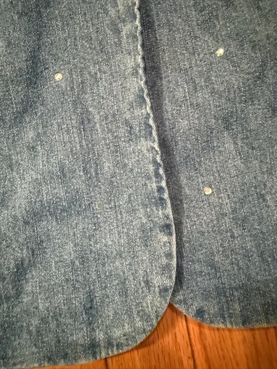 VTG Quacker Factory Denim Jacket Sequins- 1X - Picture 6 of 9